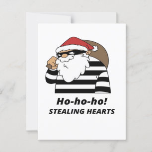 jul stjäl hjärta vykort
