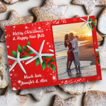Jul Stjärna och Julkard med Fotografi