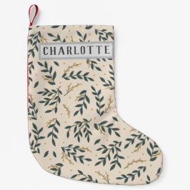 Jul Stock med Hollies Liten Julstrumpa