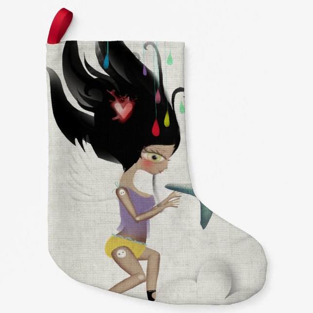 Jul Stocking Angel Liten Julstrumpa (Framsidan)