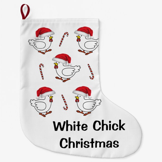 Jul Stocking, Chickens Stor Julstrumpa (Framsidan)