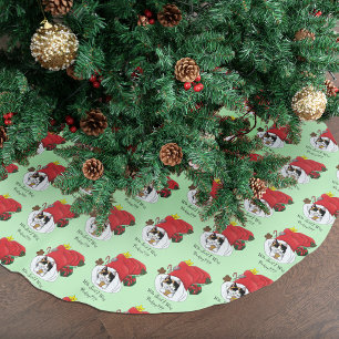 Jul Stocking Cute Calico Kitten Julgransmatta Borstad Polyester
