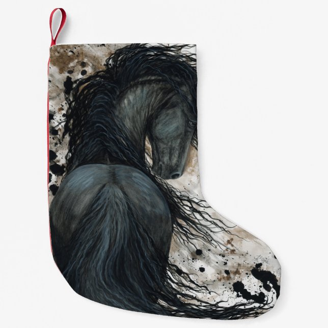 Jul Stocking DreamWalker Horse by Bihrle Liten Julstrumpa (Framsidan)