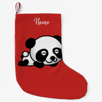 Jul Stocking. Panda. Liten Julstrumpa