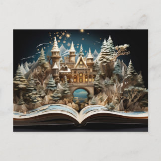 Jul Storybook Castle Pop-Up Wonderland Helg Vykort