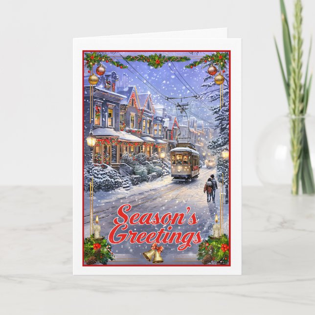 Jul Streetcar Kort (Framsida)