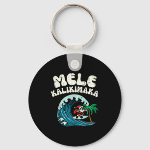 Jul Surfing Tomte Mele Kalikimaka Xmas Män B Nyckelring