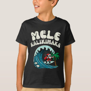Jul Surfing Tomte Mele Kalikimaka Xmas Män B T Shirt