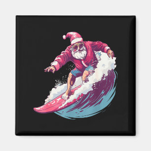 Jul Surfing Tomte Surfare Surfälskare Xma Magnet