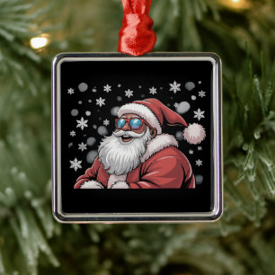 Jul Svart Afroamerikansk Tomte Xmas Julgransprydnad Metall