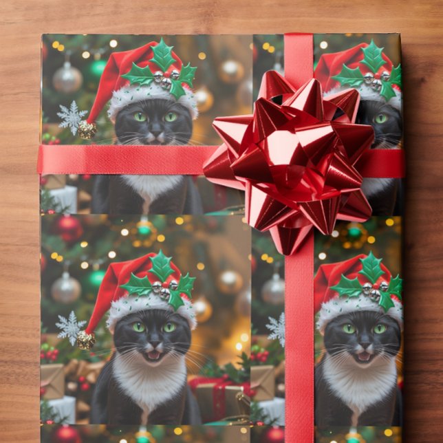 jul svart katt  presentpapper (Skapare uppladdad)