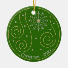 Jul "Swirls & Twirls" Ornament Personalize