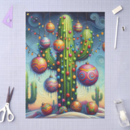 Jul Sydväst Saguaro Cactus Decoupage