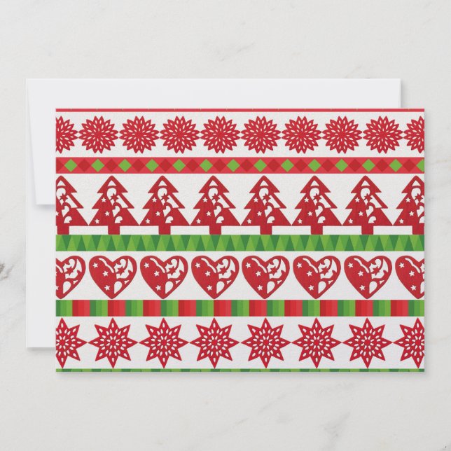 Jul symboler inbjudningar (Framsida)