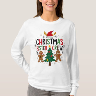 Jul syster Crewen Festiva Gingerbread Vänner T Shirt