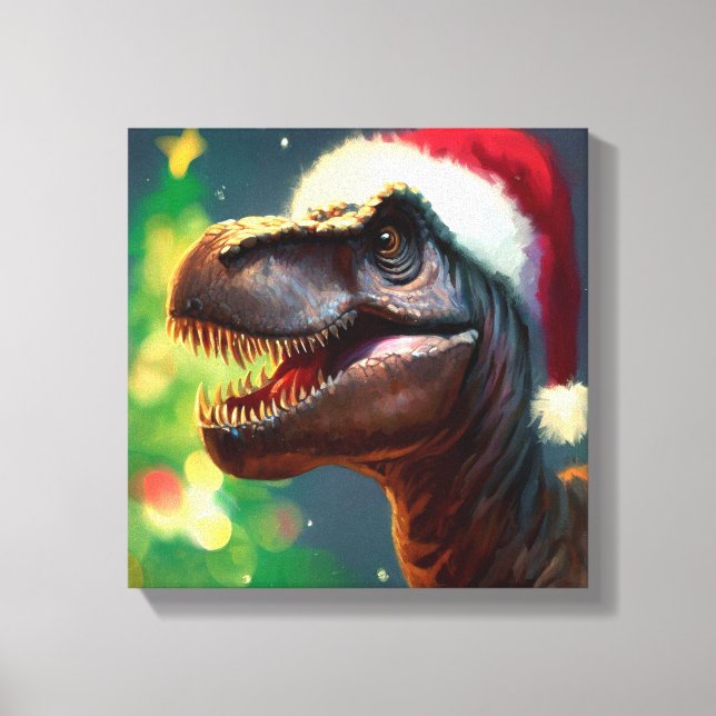 Jul-T-Rex 2 Canvastryck (Framsida)