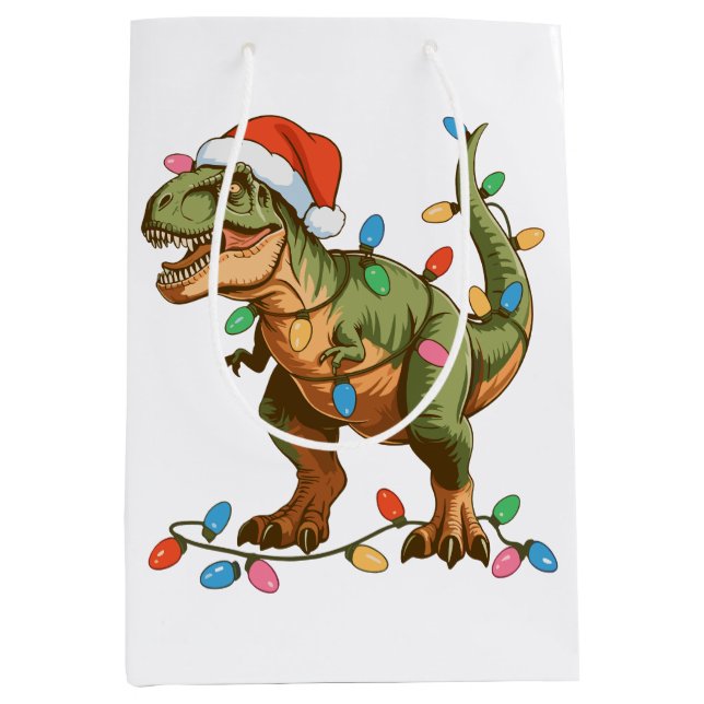 Jul T Rex Dinosaur Julafton Dino Tyrannosaurus (Framsidan)