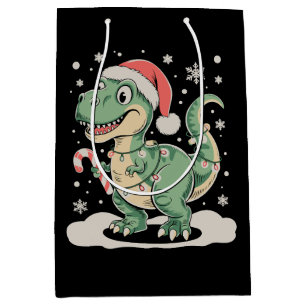 Jul T Rex Dinosaur Julen Santa Hatt Holiday