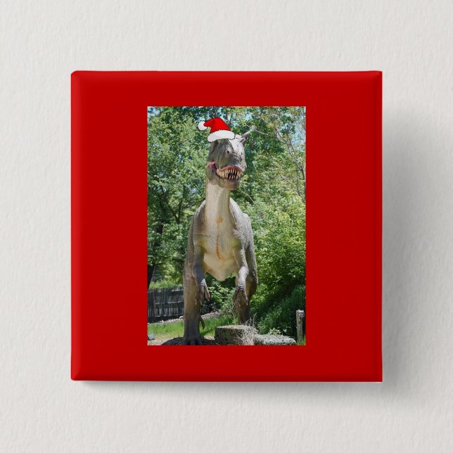 Jul T-Rex Dinosaur Knapp (Framsida)