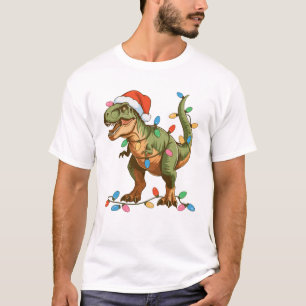 Jul T Rex Dinosaur Xmas Dino Tyrannosaurus Shirt