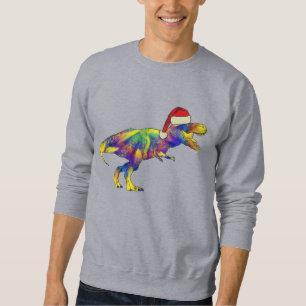 Jul T Rex Santa Lång Ärmad Tröja
