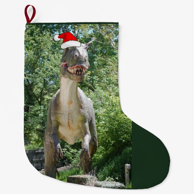 Jul T-Rex Stor Julstrumpa (Framsidan)