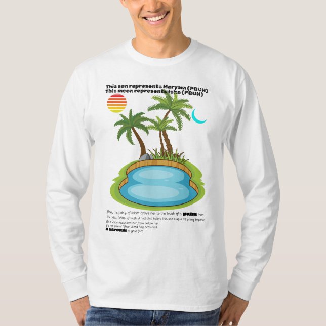 "Jul T-Shirt Design: Jesus födelseort. (Framsida)