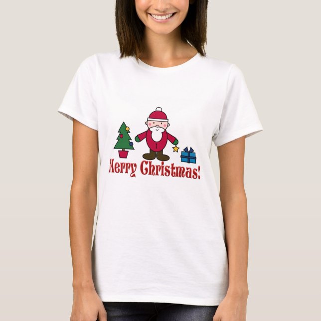 Jul T-Shirt - Jultomten - God jul (Framsida)