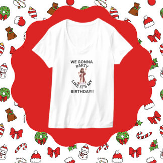 Jul T-shirt - Party som min födelsedag