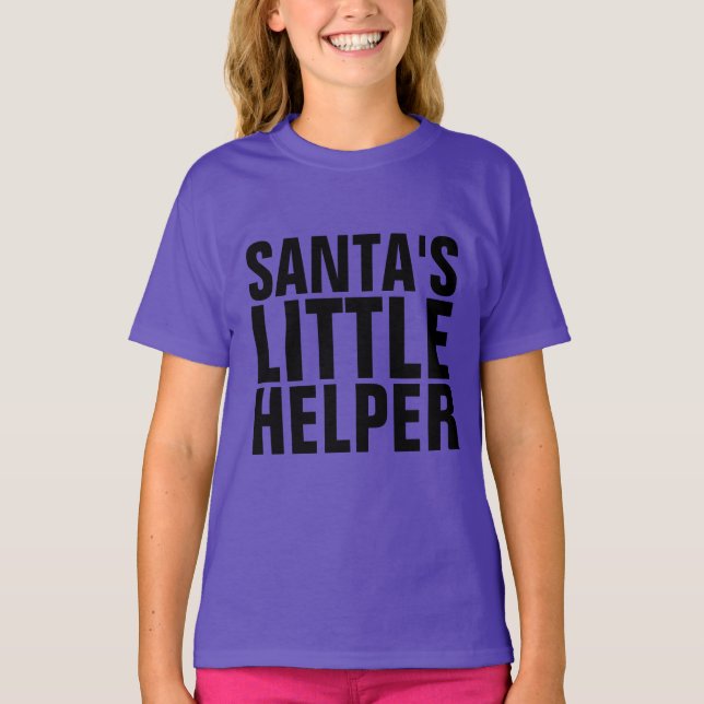 Jul T-Shirts, SANTA:S LITE HELPER T Shirt (Framsida)