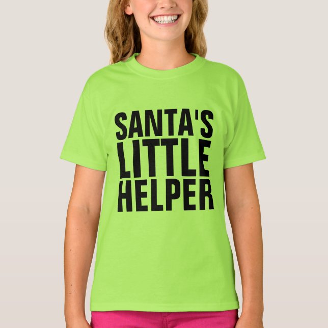 Jul T-Shirts, SANTA:S LITE HELPER T Shirt (Framsida)