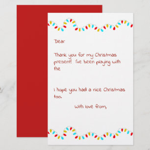 Jul Tack Brev från Kids Brevpapper