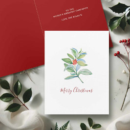 Jul - Tack Cards Watercolor Botanicals Helgkort