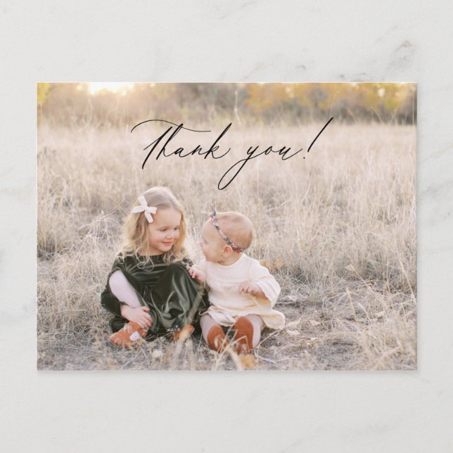 Jul tack för fotokortet vykort (Framsida)