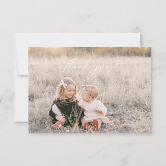 Jul tack foto kort (Framsida)