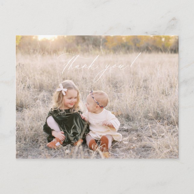 Jul tack foto postkort vykort (Framsida)