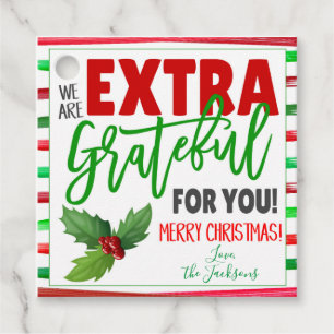 Jul Tack Gift-Märkre Gåvor Etiketter