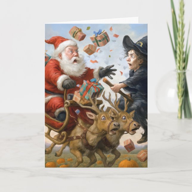 Jul Tacksgiving och Halloween helgdagar Kort (Framsida)