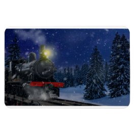 Jul Tåg i snö Magnet