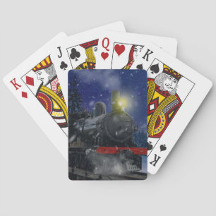 Jul Tåg i snön Casinokort
