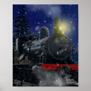 Jul Tåg i snön Poster