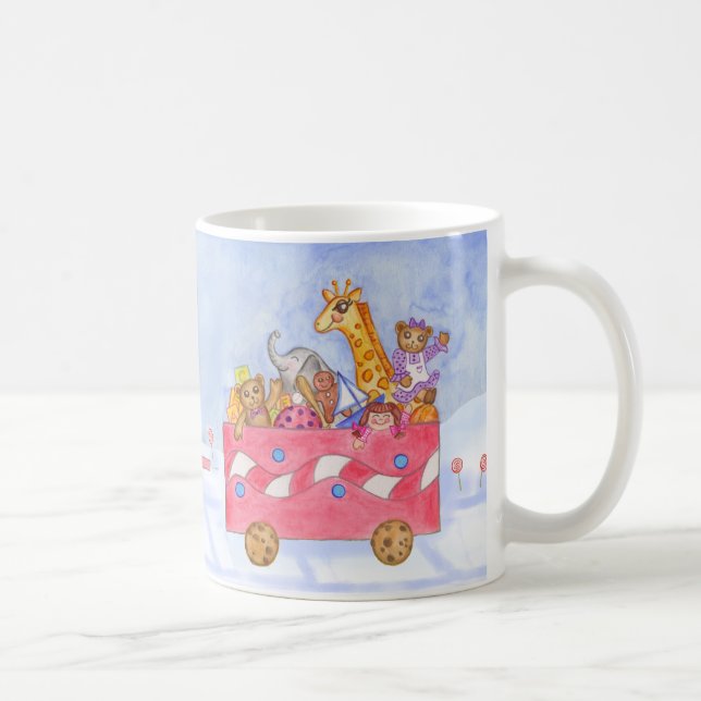 Jul Tåg Kaffe Mugg (Höger)
