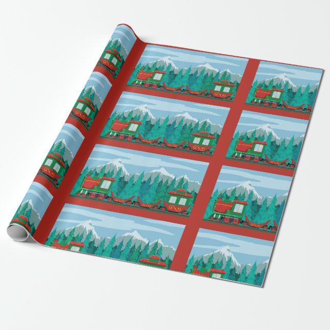 Jul-Tåg Presentpapper (Utrullad)