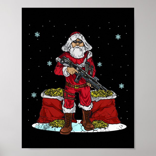 Jul taktisk tomte 2:a ändrings vapen R Poster (Framsidan)