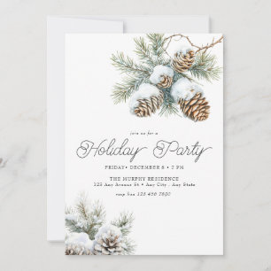 Jul Tallbarrs Kottar Gren Holiday Party Inbjudningar