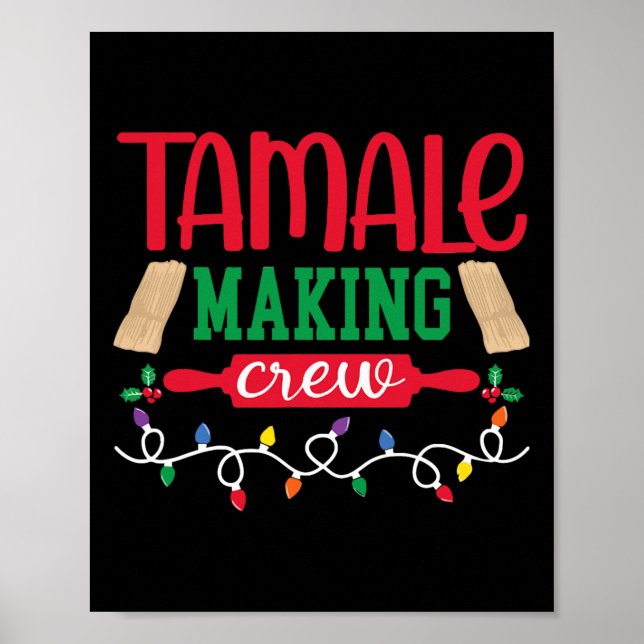 Jul Tamale Skapar Crew Mexican Food Family M Poster (Framsidan)