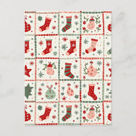 jul Tartan Helg Vykort