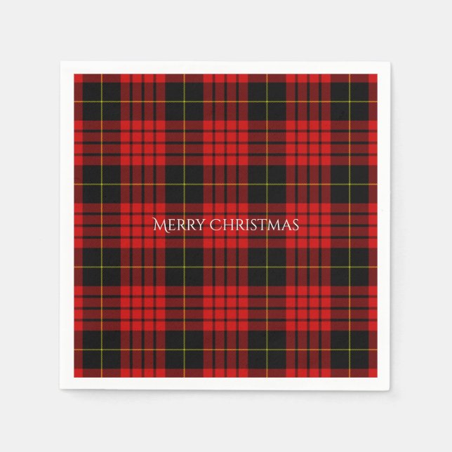 Jul Tartan Play God jul Pappersservett (Framsidan)