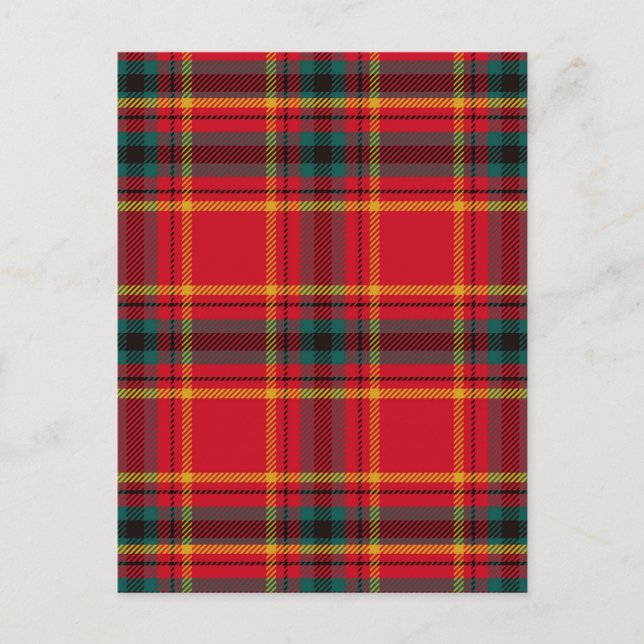 jul Tartan Play Vykort (Framsida)