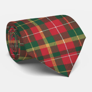 Jul Tartan Röd och Grön Slips